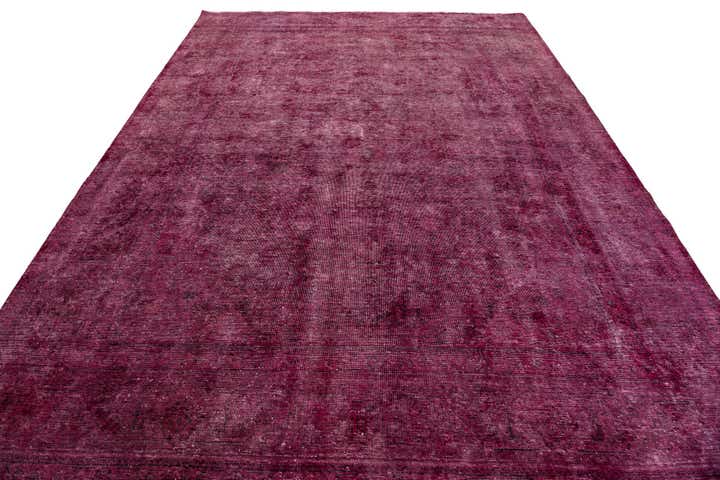 245cm x 345cm Hand Knotted Ultra Vintage Persian Wool Rug