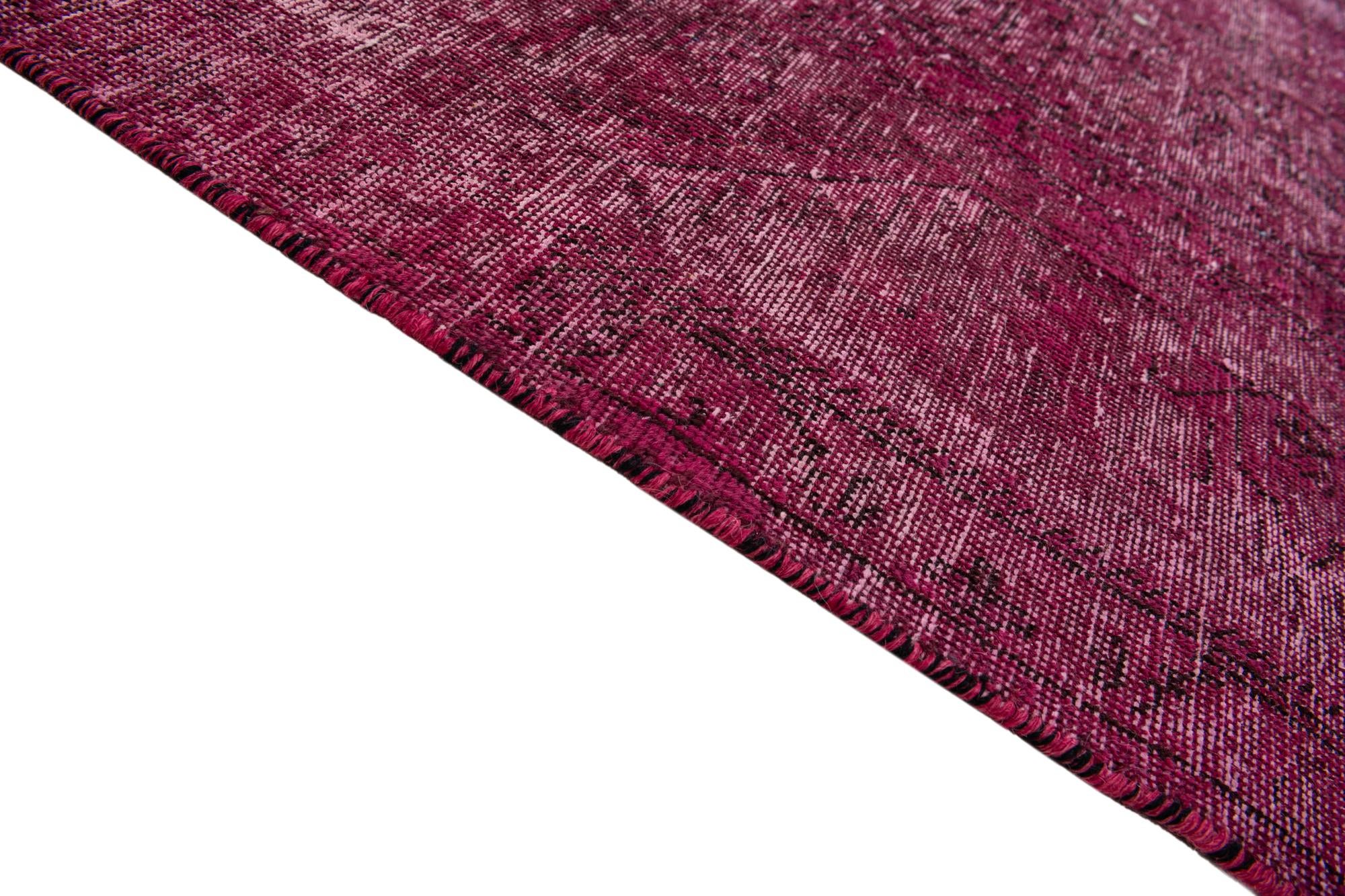 245cm x 345cm Hand Knotted Ultra Vintage Persian Wool Rug