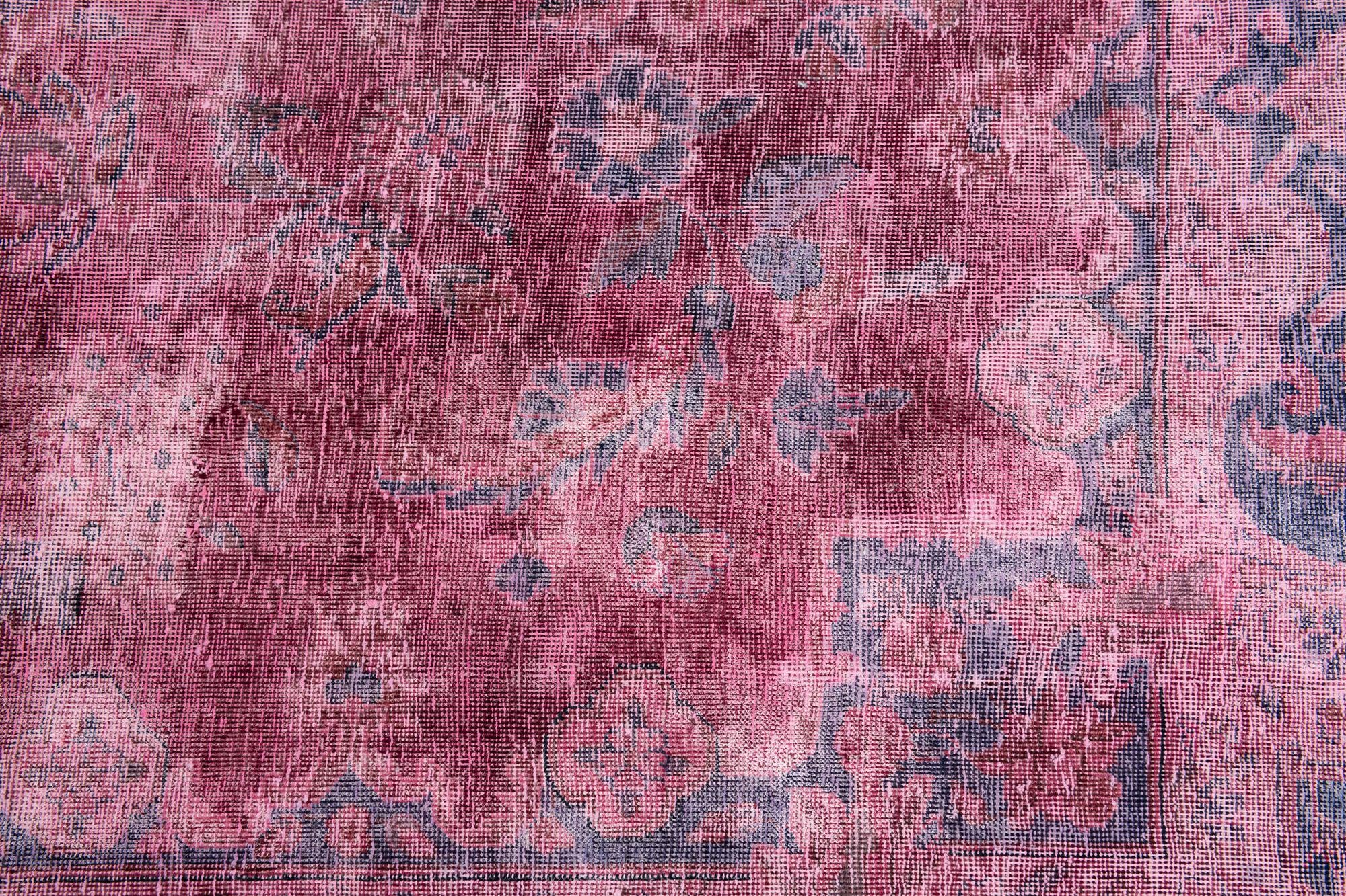 8' 7 x 12' 10 Hand Knotted Ultra Vintage Persian Wool Rug