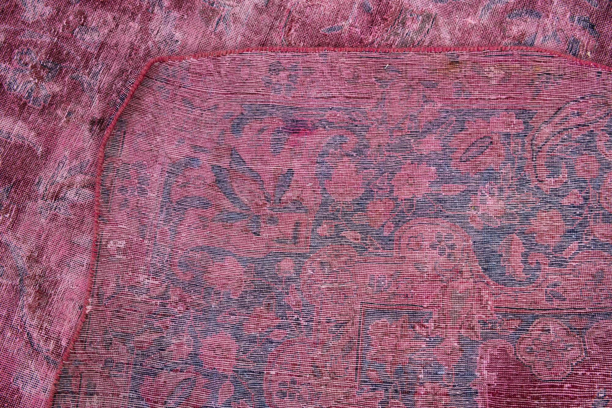 8' 7 x 12' 10 Hand Knotted Ultra Vintage Persian Wool Rug