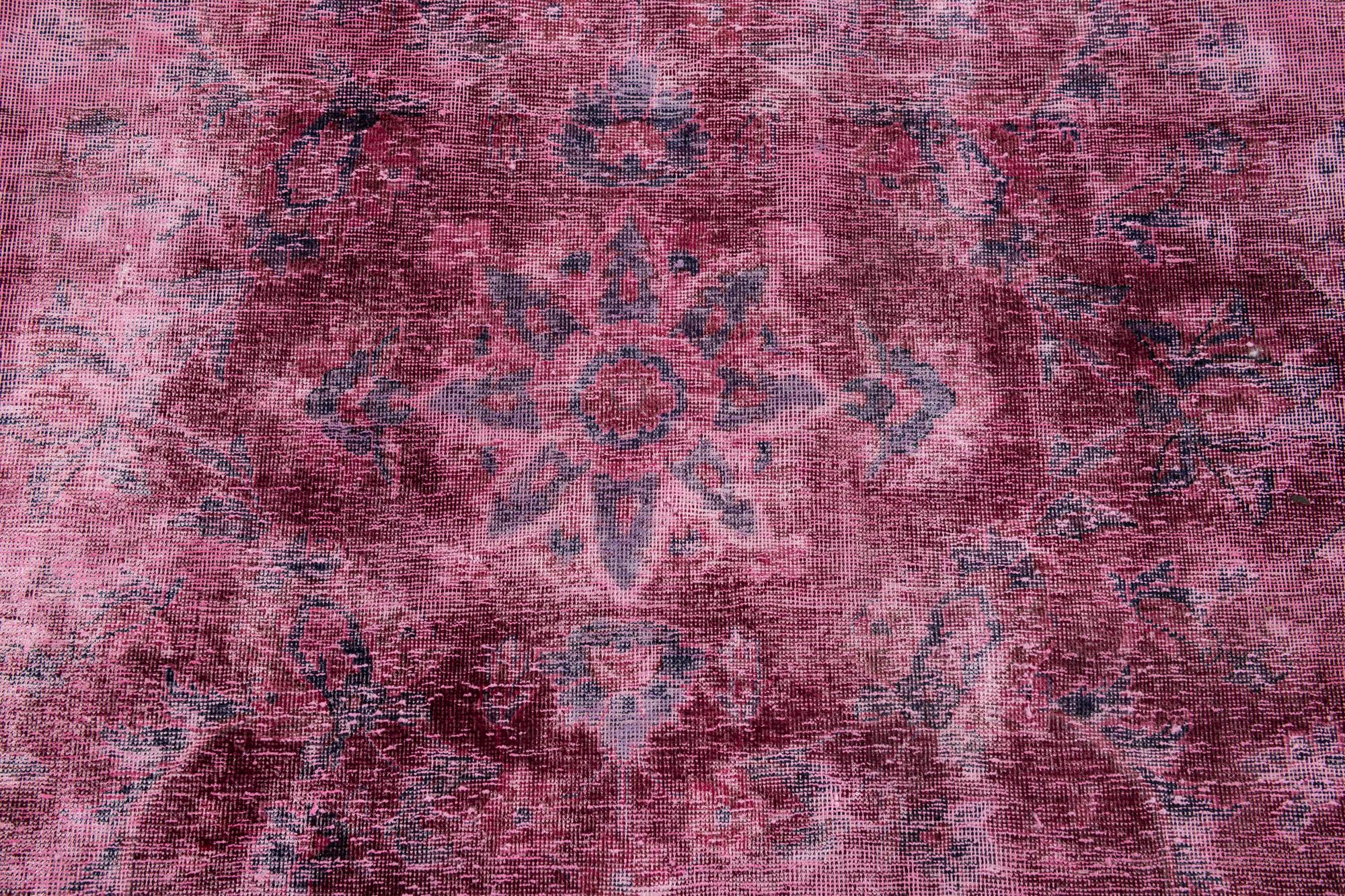 8' 7 x 12' 10 Hand Knotted Ultra Vintage Persian Wool Rug