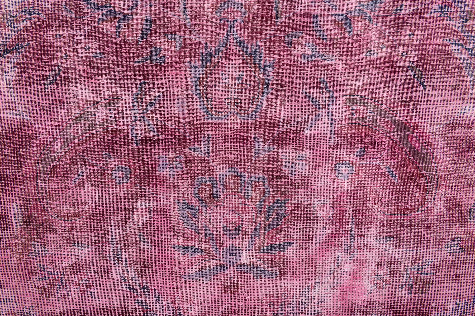 8' 7 x 12' 10 Hand Knotted Ultra Vintage Persian Wool Rug