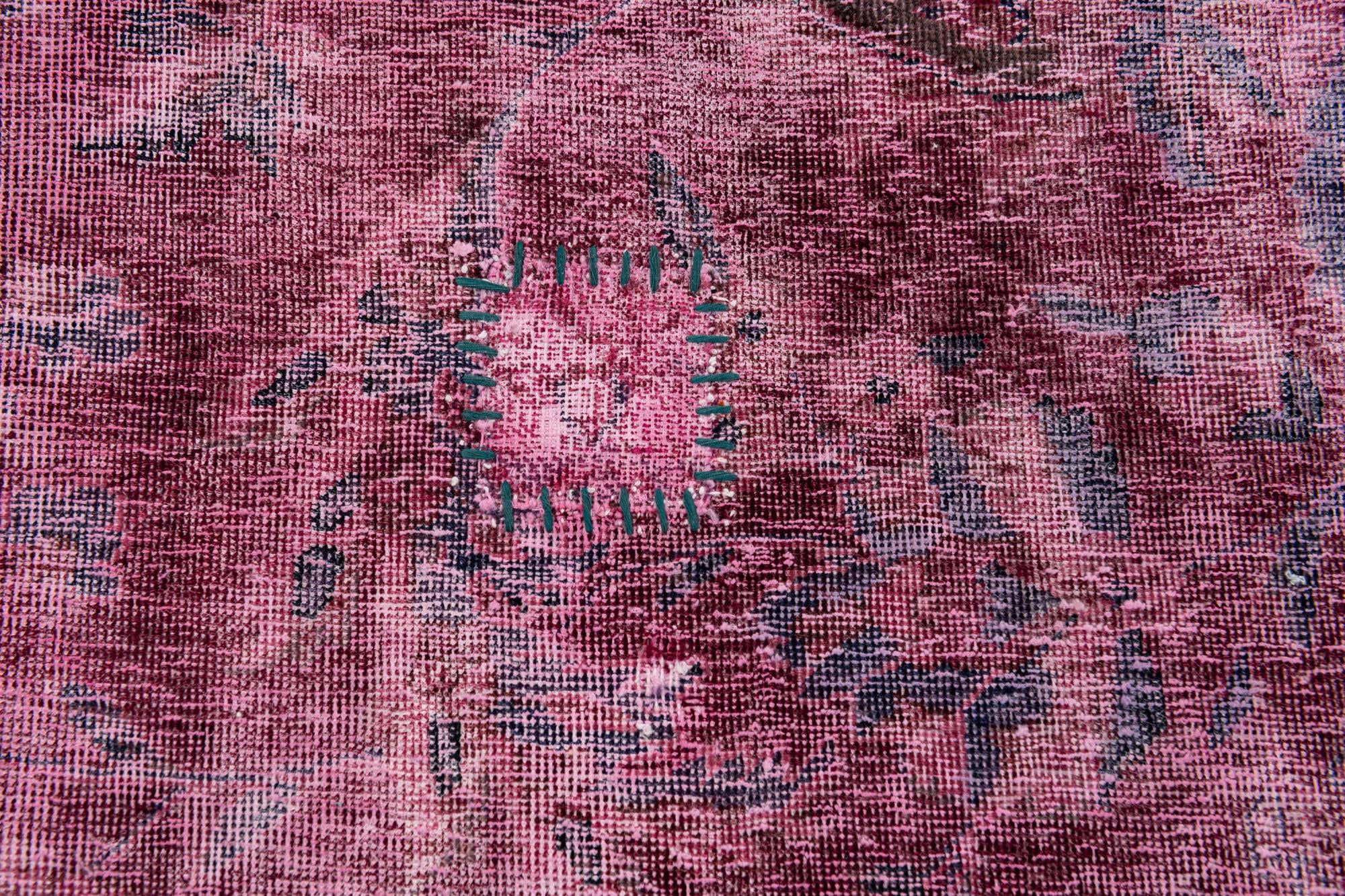8' 7 x 12' 10 Hand Knotted Ultra Vintage Persian Wool Rug