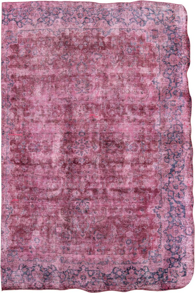 Detail image of 8' 7 x 12' 10 Hand Knotted Ultra Vintage Persian Wool Rug