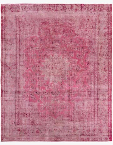 10' 1 x 12' 5 Hand Knotted Ultra Vintage Persian Wool Rug