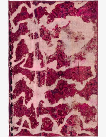 4' 2 x 6' 2 Hand Knotted Ultra Vintage Persian Wool Rug