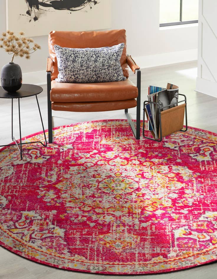 Detail image of 3' x 3' Carrington Round Rug