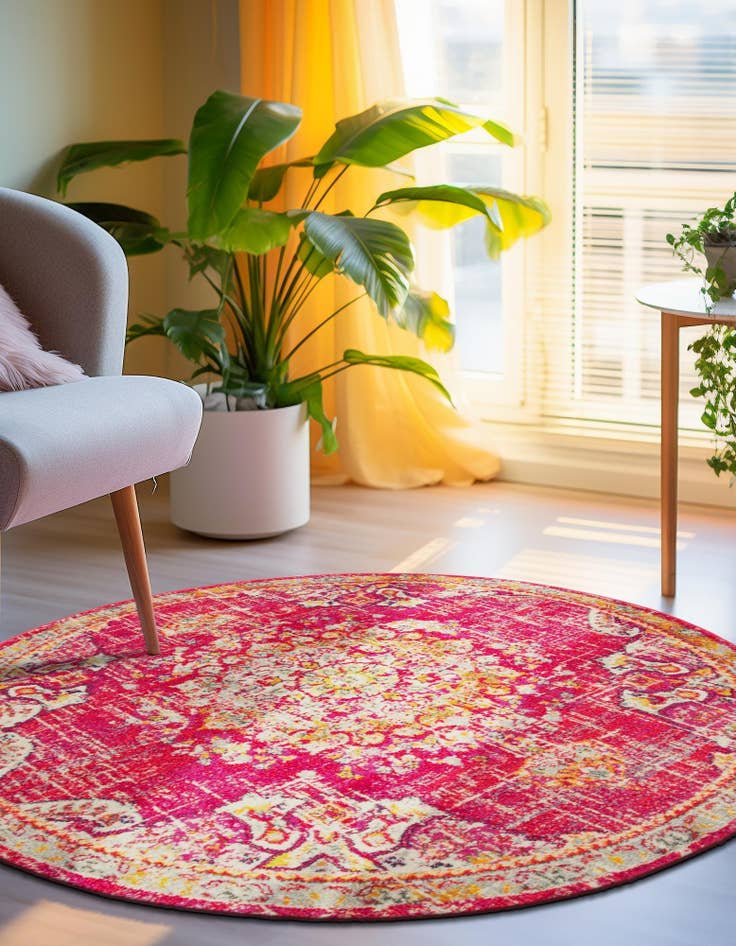 Detail image of 3' x 3' Carrington Round Rug