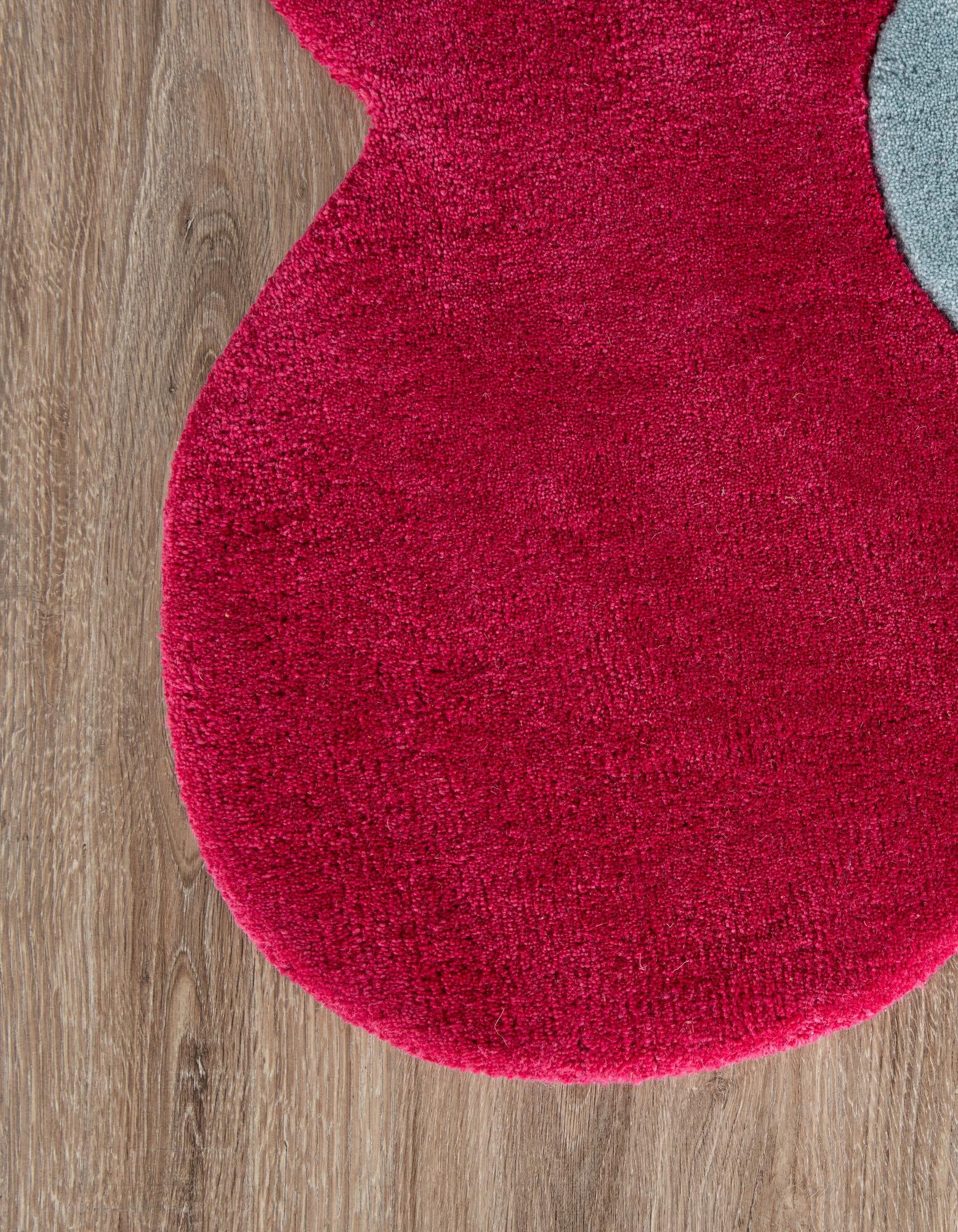 2' 2 x 2' 2 Happy Rugs Funky Flower Wool Round