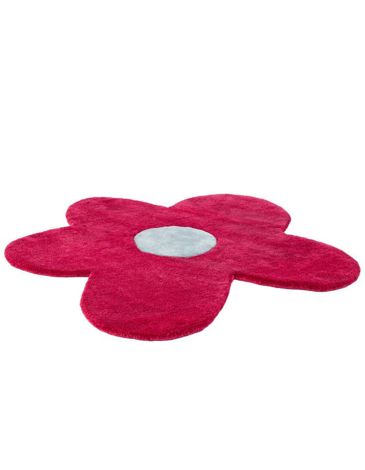 Detail image of 3' 1 x 3' 1 Happy Rugs Funky Flower Wool Round