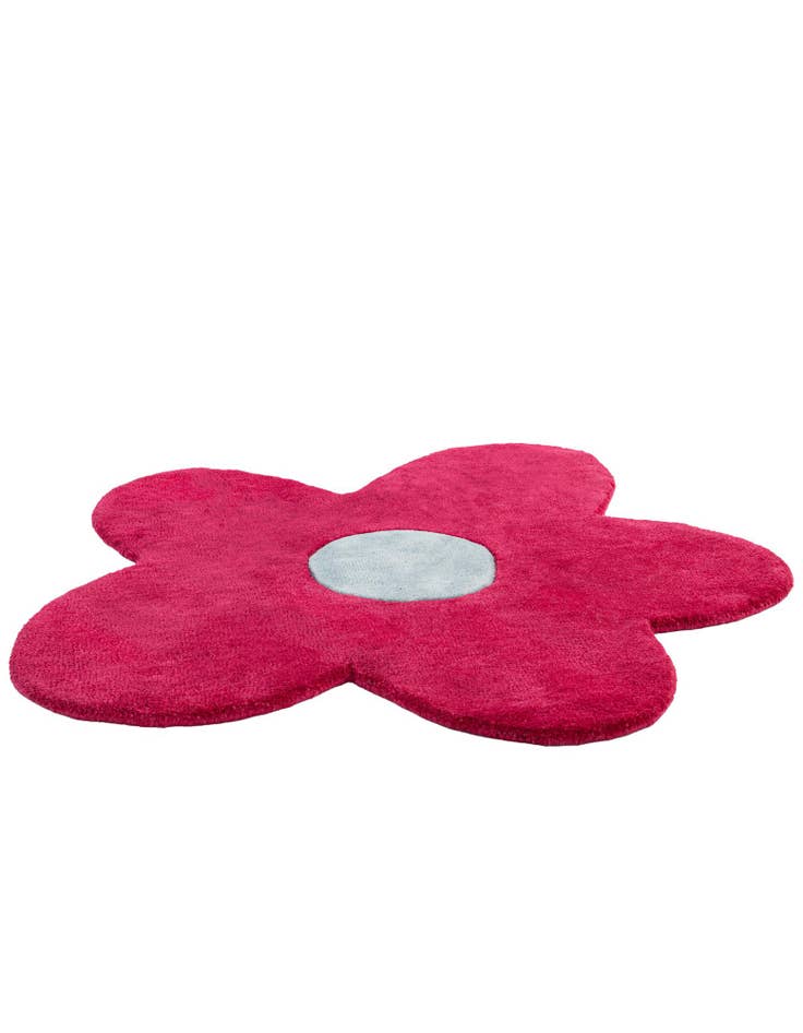 Detail image of 3' 1 x 3' 1 Happy Rugs Funky Flower Wool Round