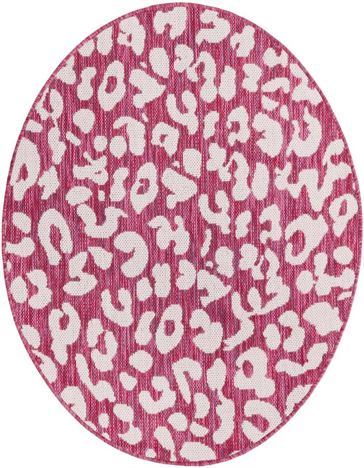 Detail image of 3' x 3' Easy-Clean Safari Indoor / Outdoor Round Rug