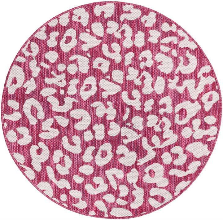 3' x 3' Easy-Clean Safari Indoor / Outdoor Round Rug