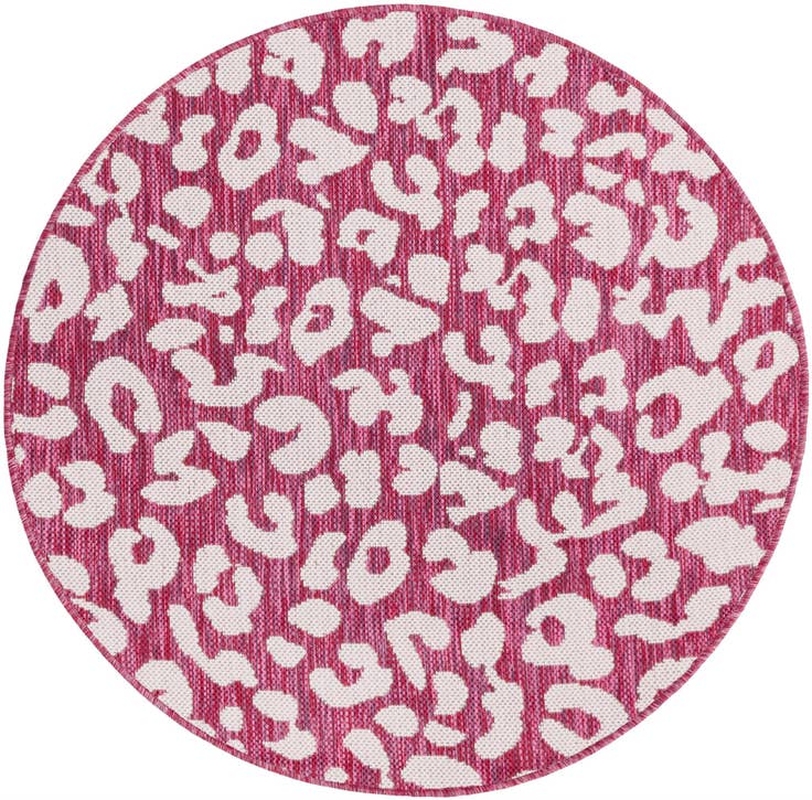 Detail image of 3' x 3' Easy-Clean Safari Indoor / Outdoor Round Rug