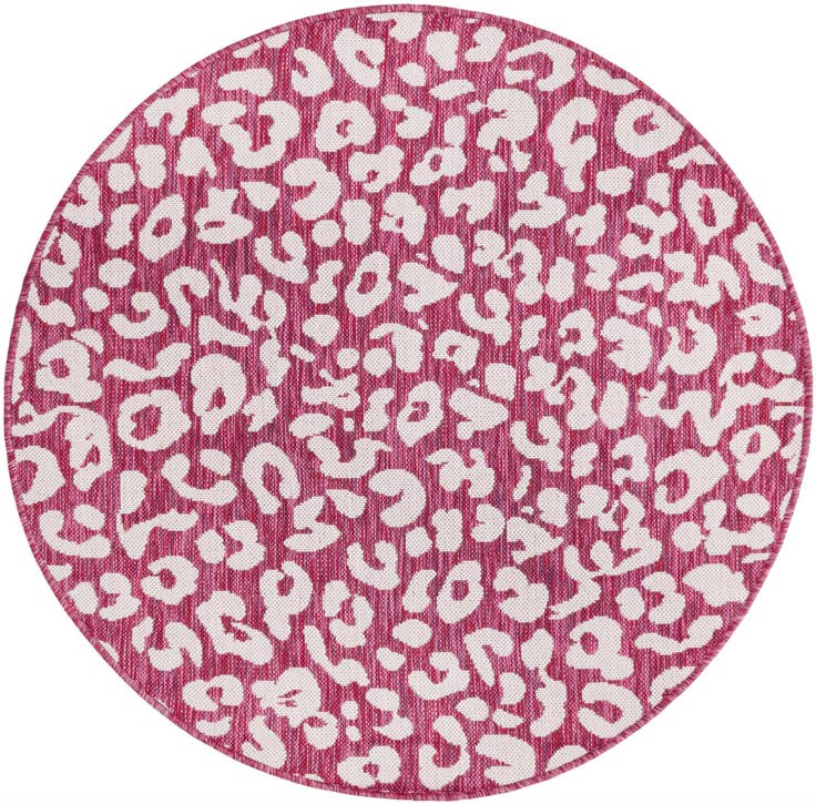 Detail image of 4' x 4' Easy-Clean Safari Indoor / Outdoor Round Rug