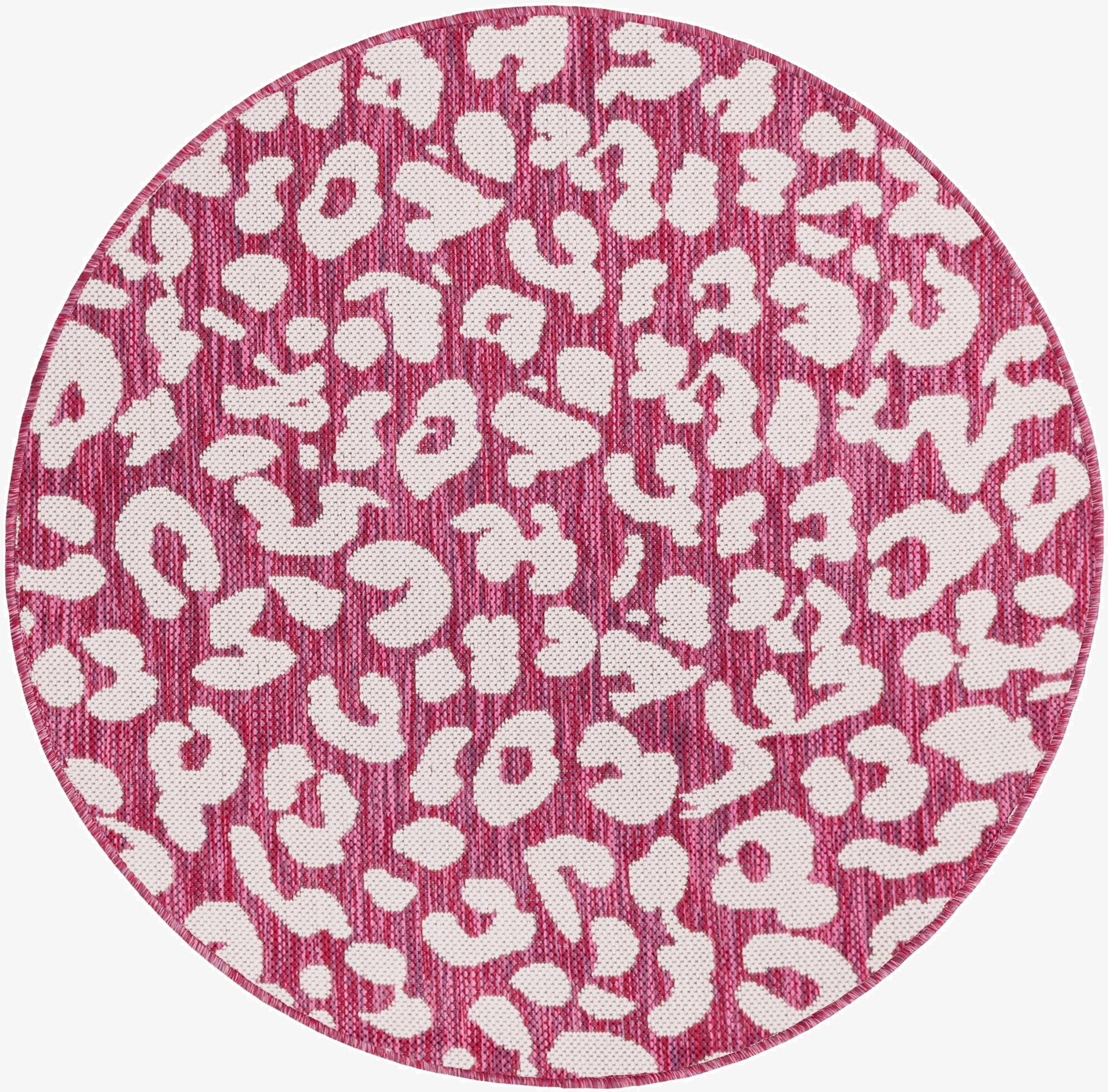 3' x 3'  Washable Safari Indoor / Outdoor Round Rug