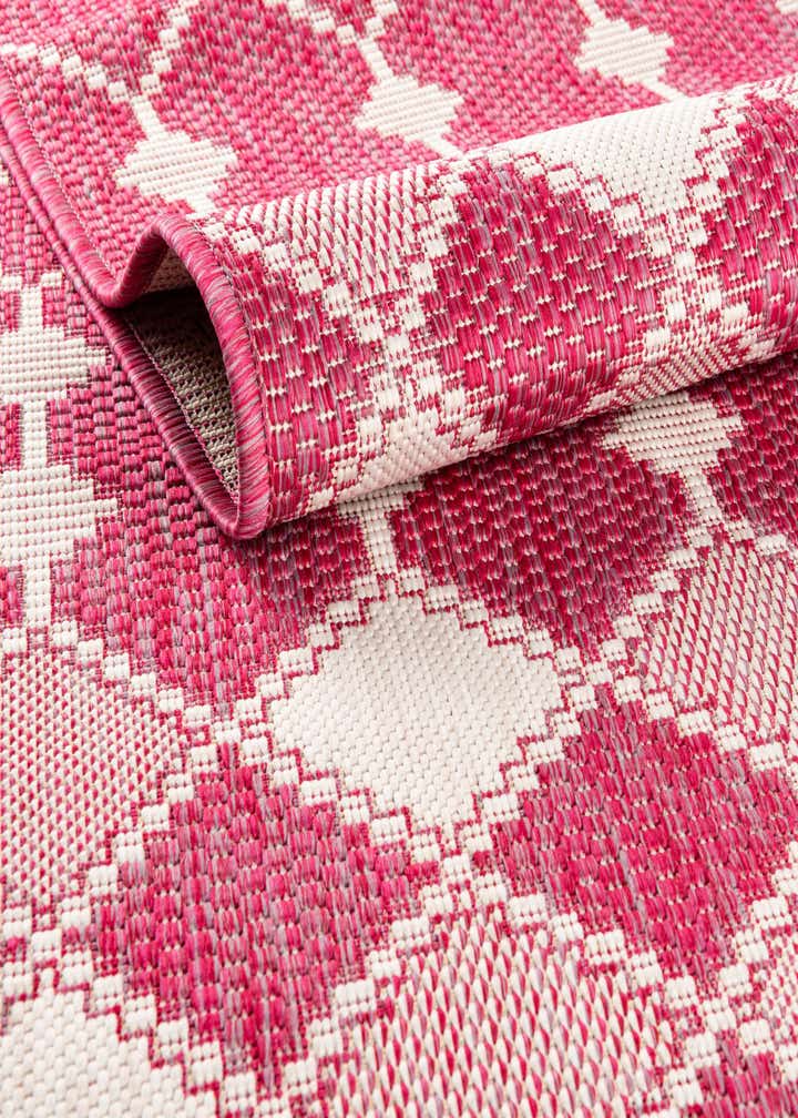 3' x 3' Easy-Clean Trellis Indoor / Outdoor Round Rug