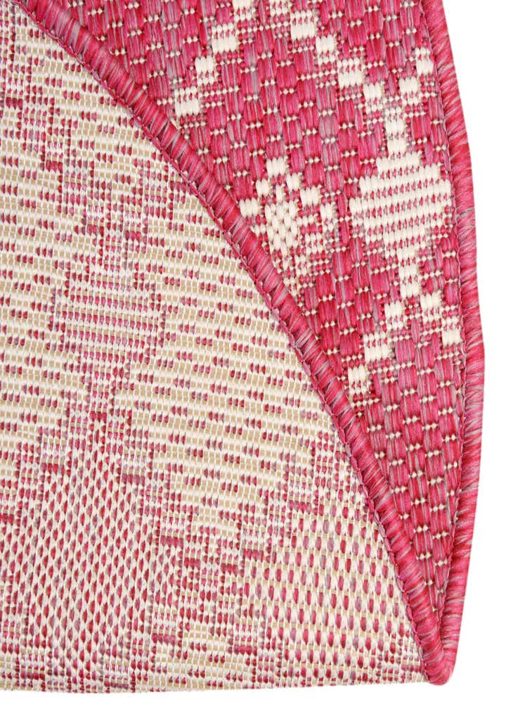 3' x 3' Easy-Clean Trellis Indoor / Outdoor Round Rug
