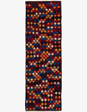 2' 10 x 9' 3 Hand Knotted Balouch Wool Runner Rug