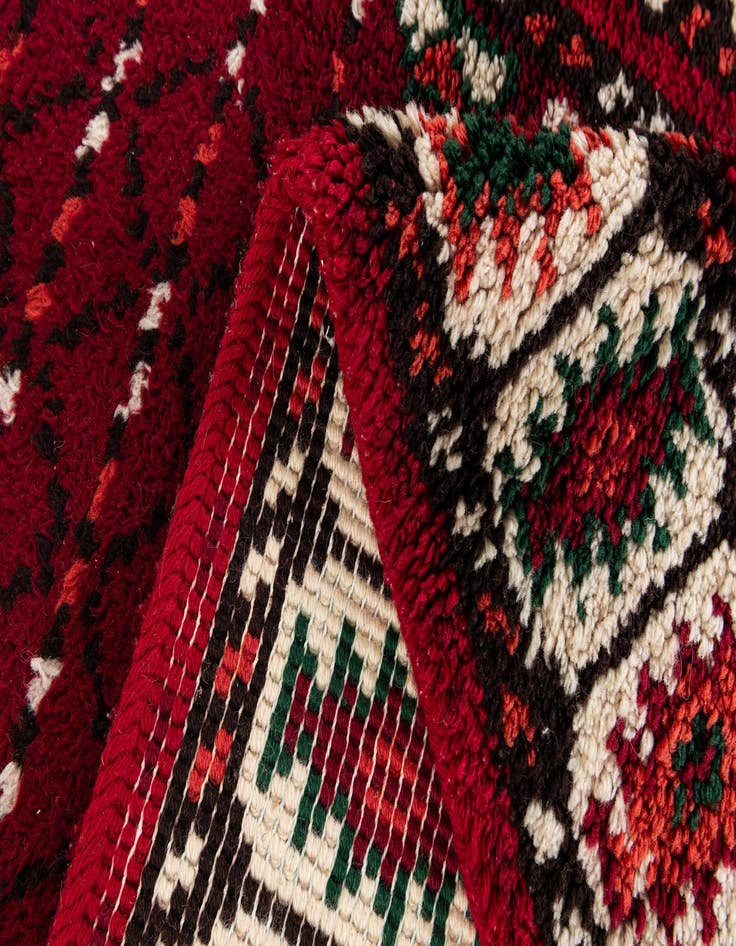 Detail image of 4' 1 x 7' 10  Hand Knotted Moroccan Wool Runner Rug