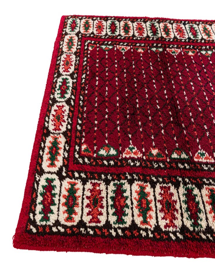 Detail image of 4' 1 x 7' 10  Hand Knotted Moroccan Wool Runner Rug