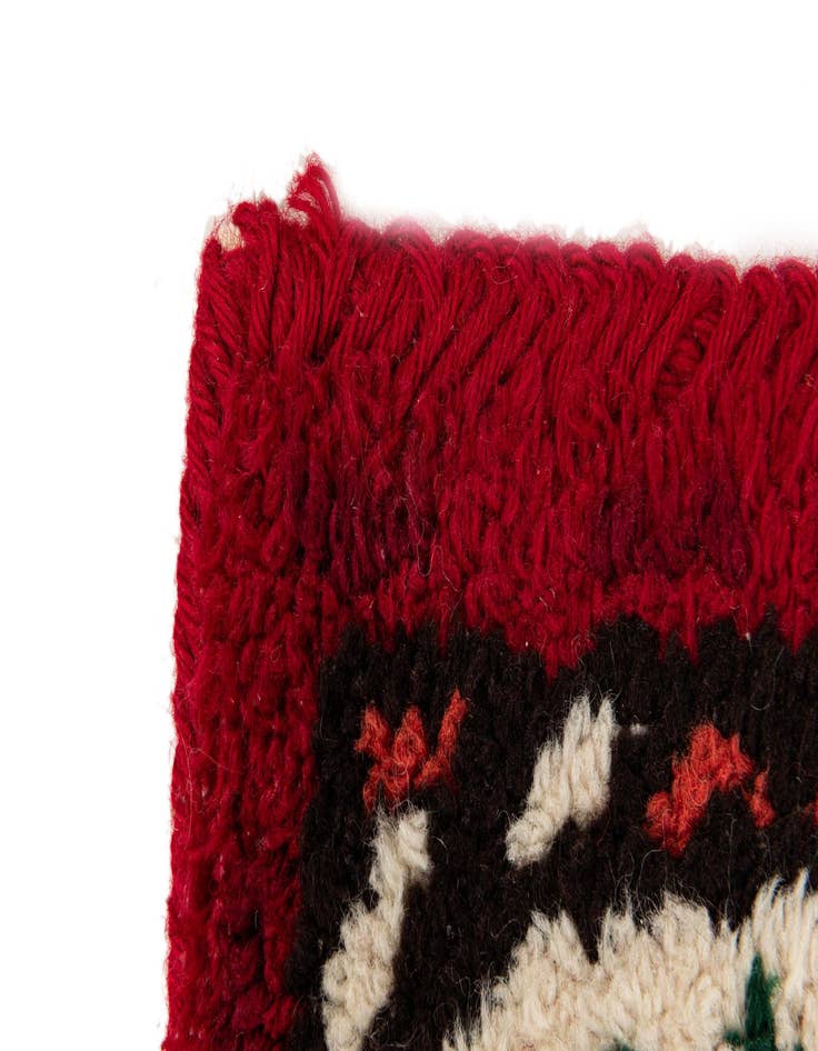 Detail image of 4' 1 x 7' 10  Hand Knotted Moroccan Wool Runner Rug