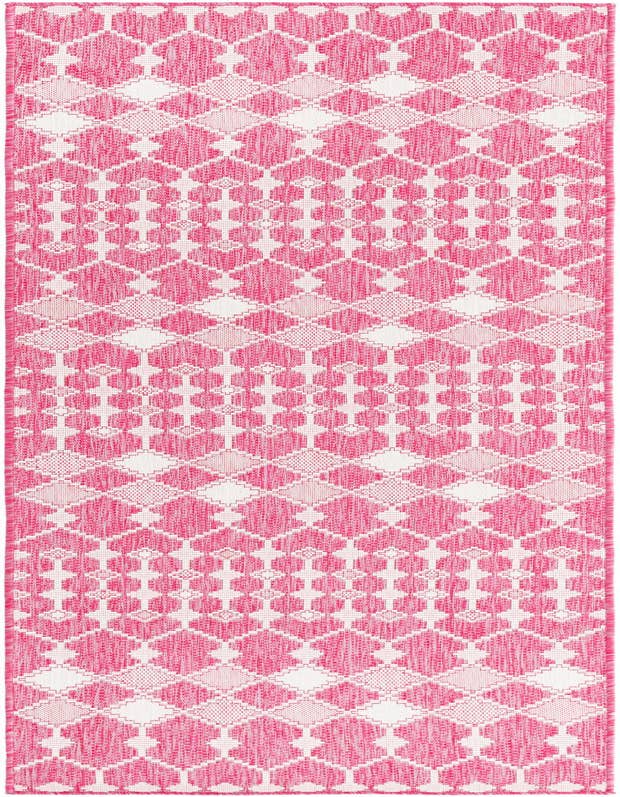 Detail image of 2' 7 x 10' Easy-Clean Trellis Indoor / Outdoor Runner Rug