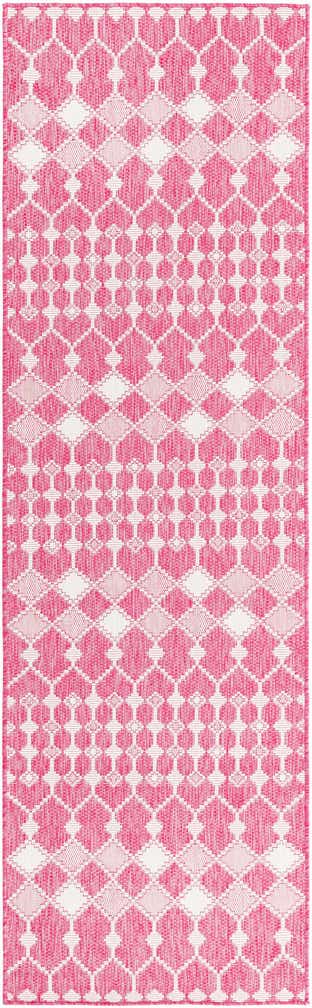 2' 7 x 10' Easy-Clean Trellis Indoor / Outdoor Runner Rug