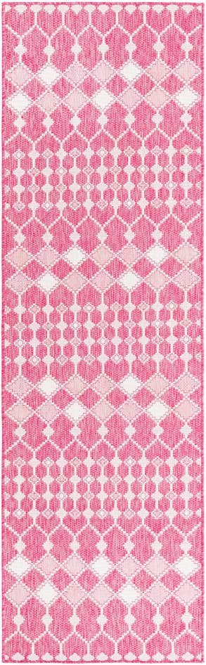 Detail image of 2' 7 x 10' Easy-Clean Trellis Indoor / Outdoor Runner Rug