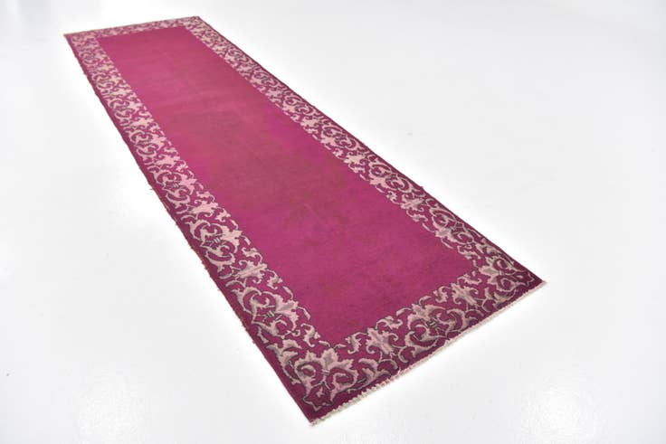 Detail image of 3' 3 x 11' 4 Hand Knotted Tabriz Persian Wool Runner Rug