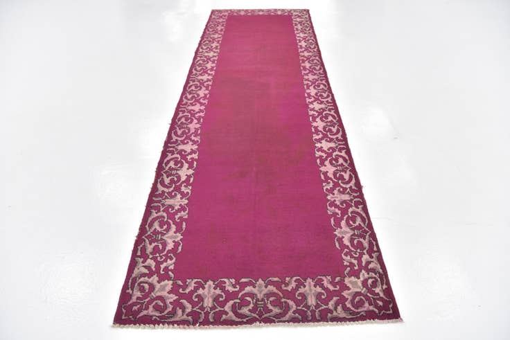 Detail image of 3' 3 x 11' 4 Hand Knotted Tabriz Persian Wool Runner Rug