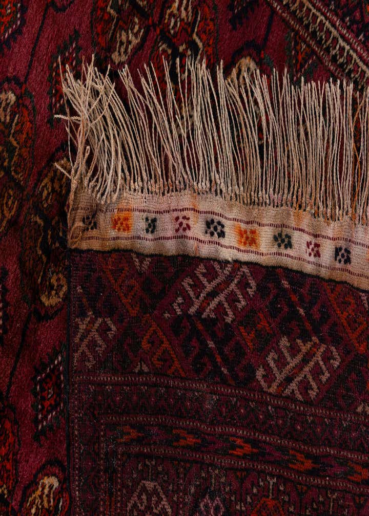 3' 11 x 6' 11 Hand Knotted Torkaman Oriental Wool Runner Rug