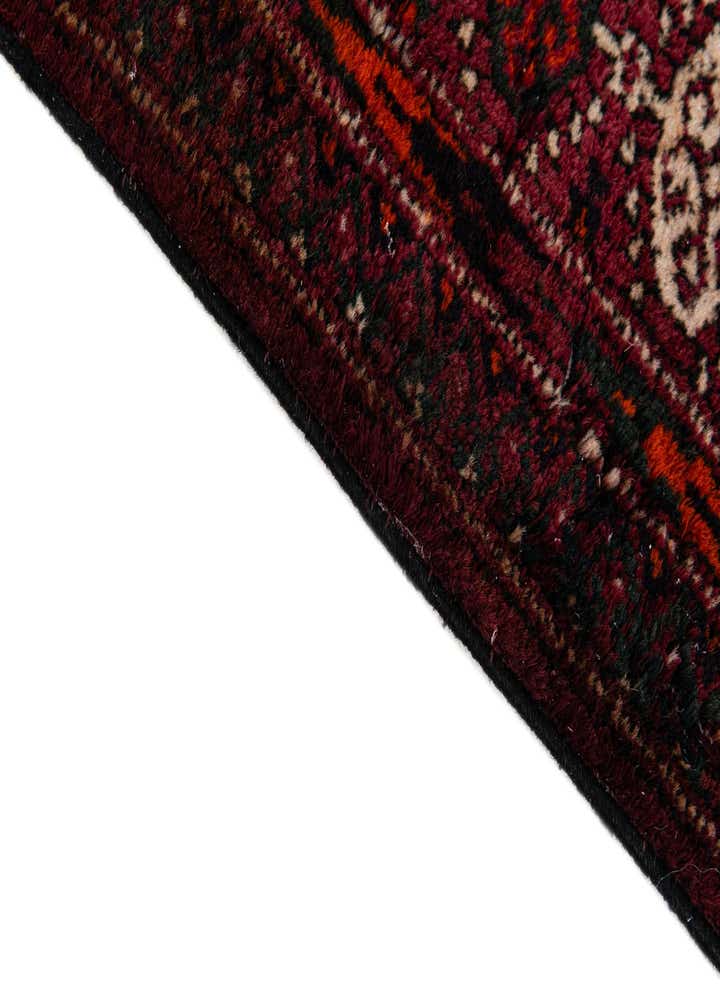 3' 11 x 6' 11 Hand Knotted Torkaman Oriental Wool Runner Rug