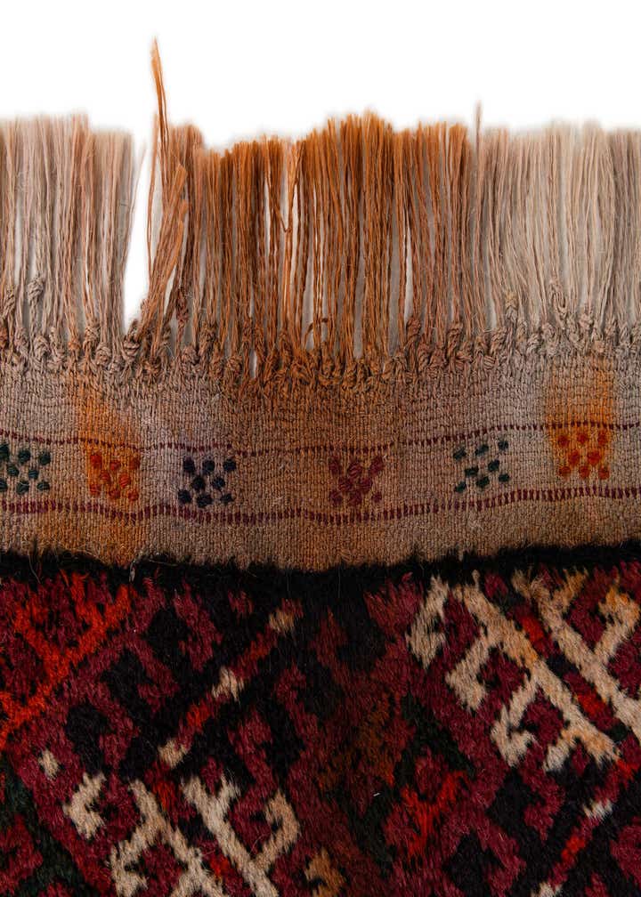 3' 11 x 6' 11 Hand Knotted Torkaman Oriental Wool Runner Rug