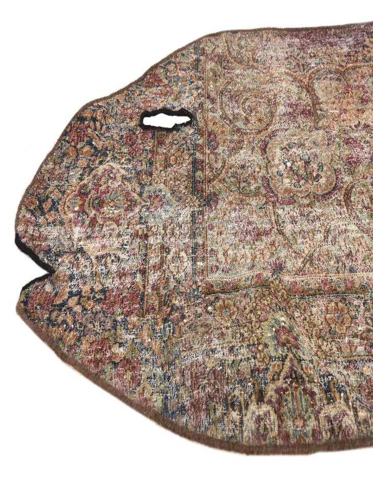 Detail image of 3' x 9'  Hand Knotted Ultra Vintage Persian Wool Runner Rug