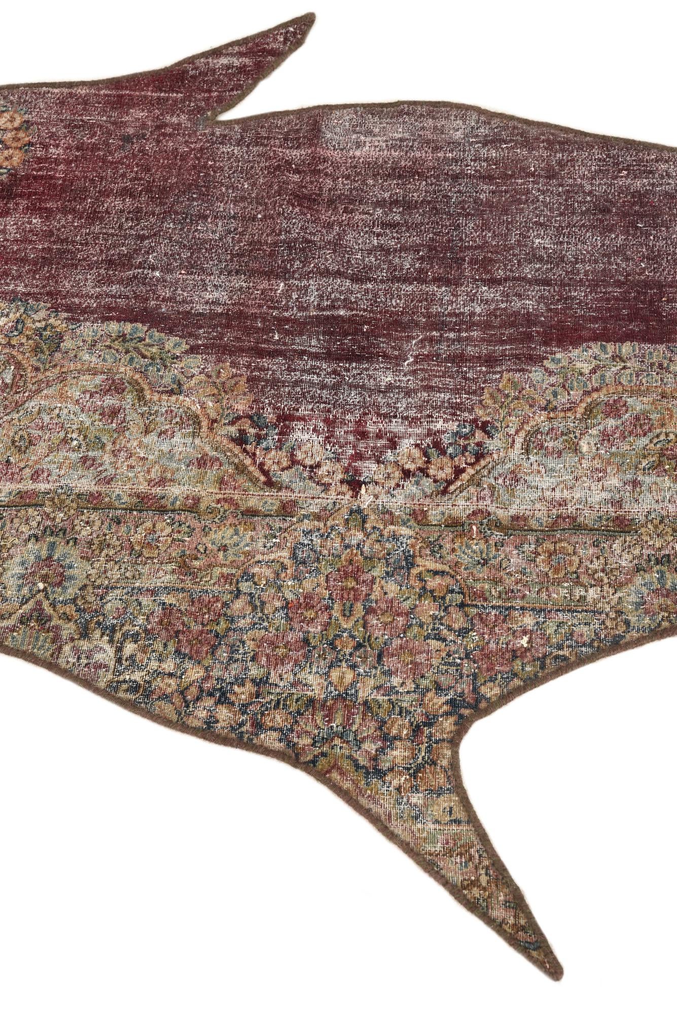 3' x 9' Hand Knotted Ultra Vintage Persian Wool Runner Rug