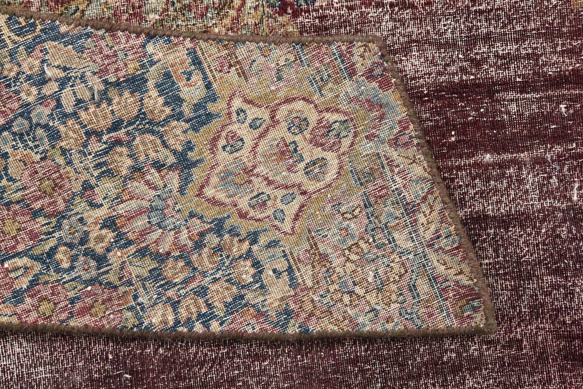 3' x 9' Hand Knotted Ultra Vintage Persian Wool Runner Rug