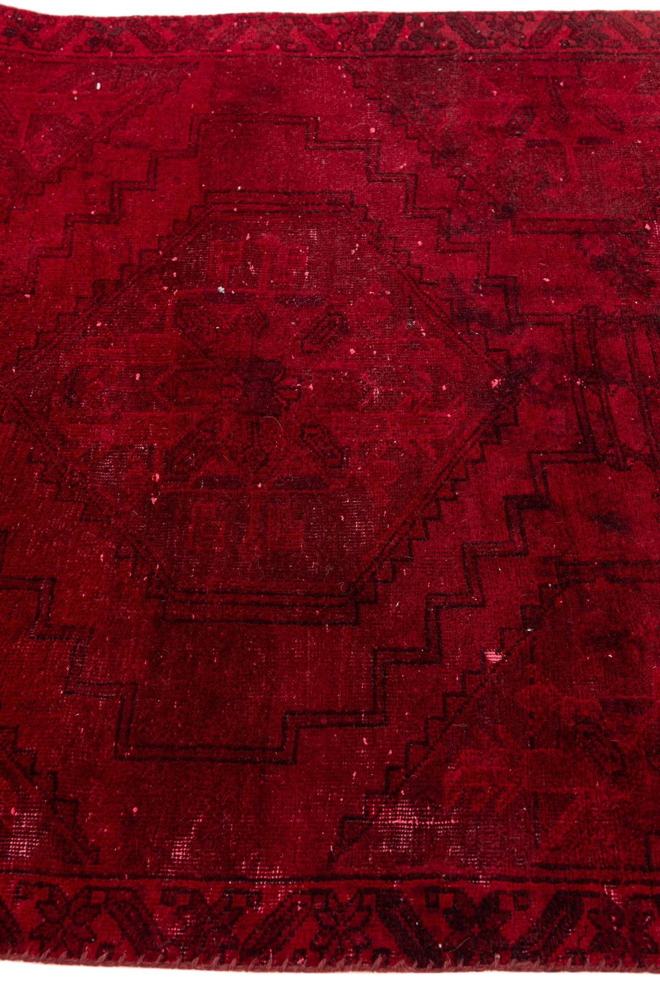 3' 3 x 7' 4 Hand Knotted Ultra Vintage Persian Wool Runner Rug