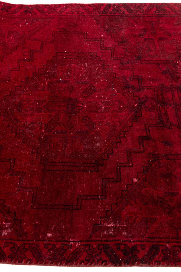 Detail image of 3' 3 x 7' 4 Hand Knotted Ultra Vintage Persian Wool Runner Rug
