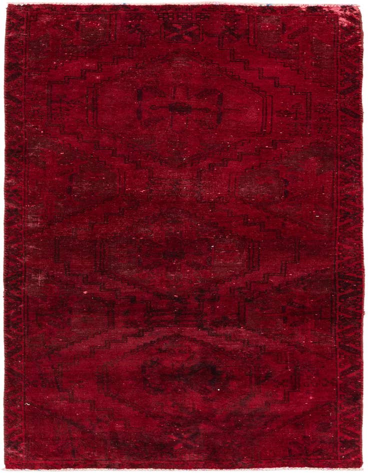 Detail image of 3' 3 x 7' 4 Hand Knotted Ultra Vintage Persian Wool Runner Rug