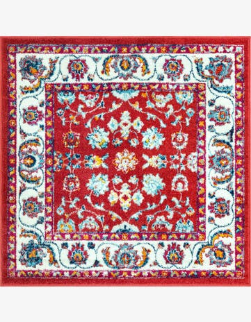 Magenta Aurelia Square Rug