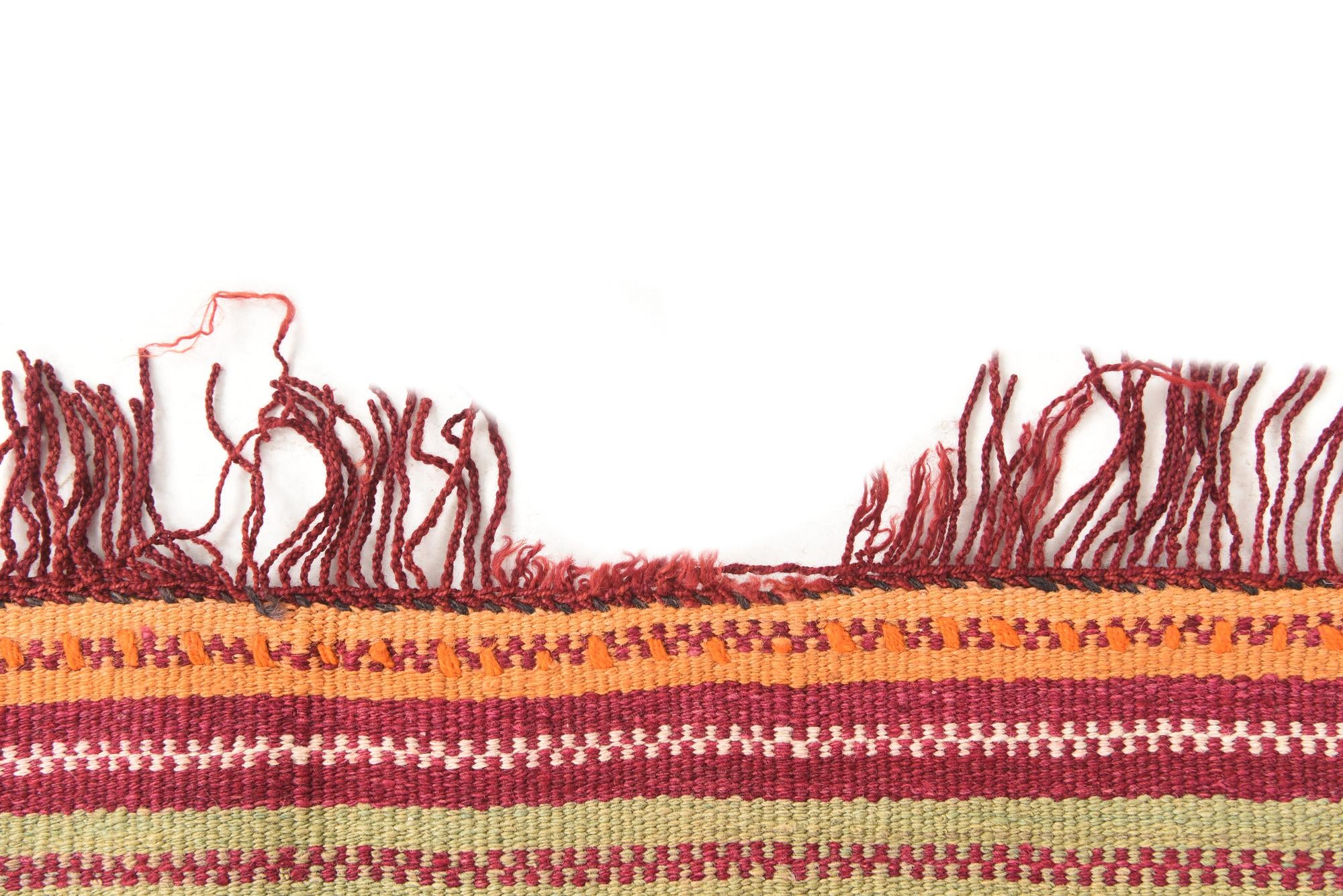 3' 7 x 4' Hand Woven Kilim Afghan Wool Square Rug