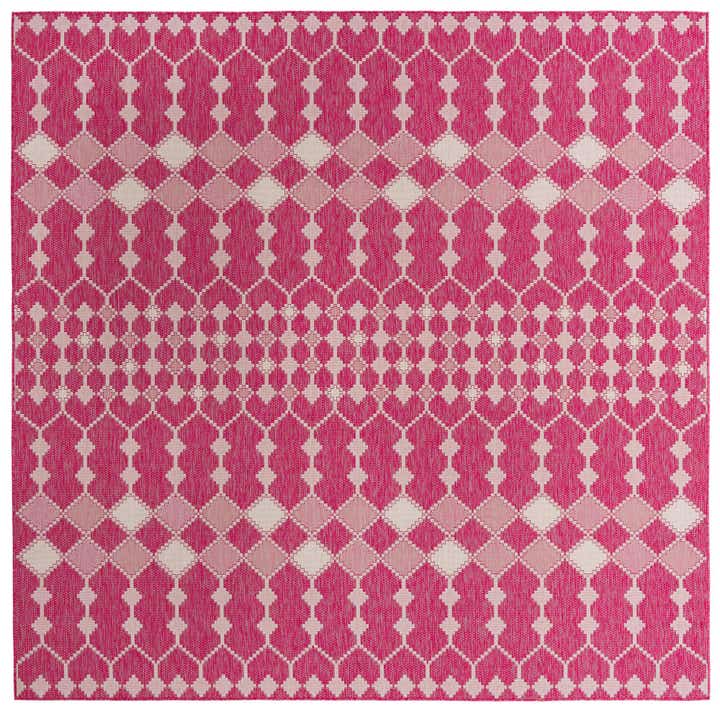 10' x 10' Easy-Clean Trellis Indoor / Outdoor Square Rug