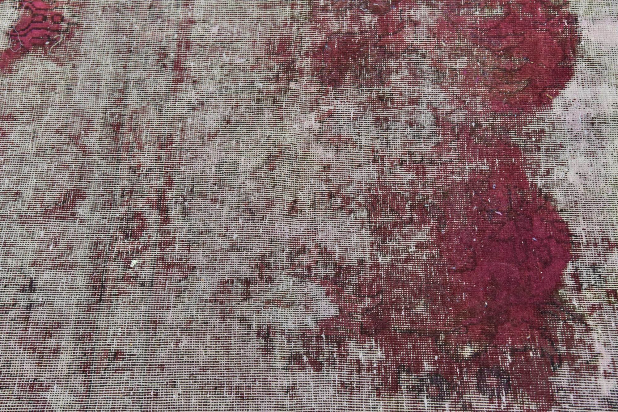 4' 4 x 4' 10 Hand Knotted Ultra Vintage Persian Wool Square Rug