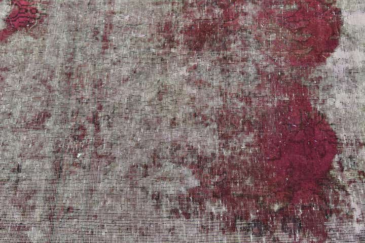 4' 4 x 4' 10 Hand Knotted Ultra Vintage Persian Wool Square Rug