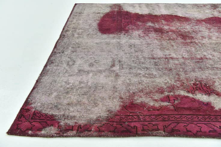 Detail image of 4' 4 x 4' 10 Hand Knotted Ultra Vintage Persian Wool Square Rug