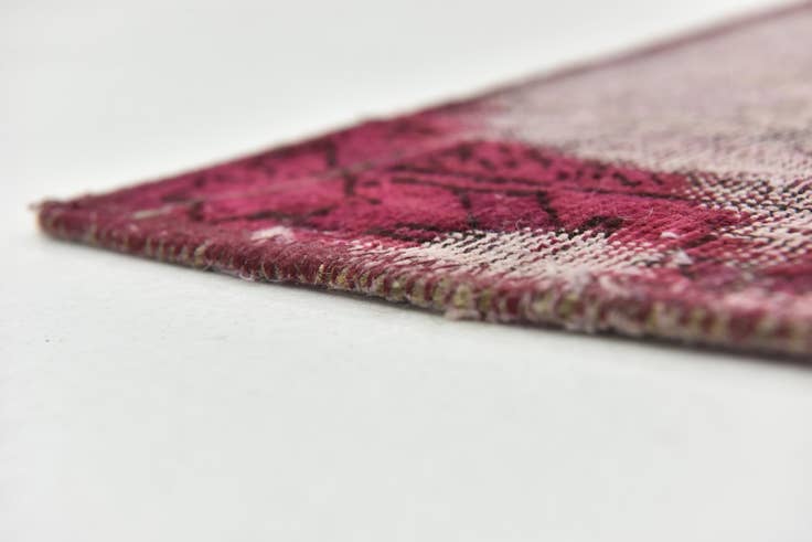 Detail image of 4' 4 x 4' 10 Hand Knotted Ultra Vintage Persian Wool Square Rug