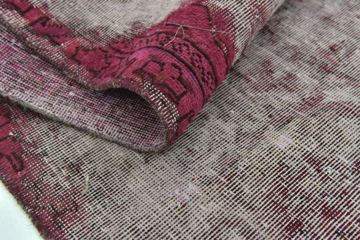 4' 4 x 4' 10 Hand Knotted Ultra Vintage Persian Wool Square Rug