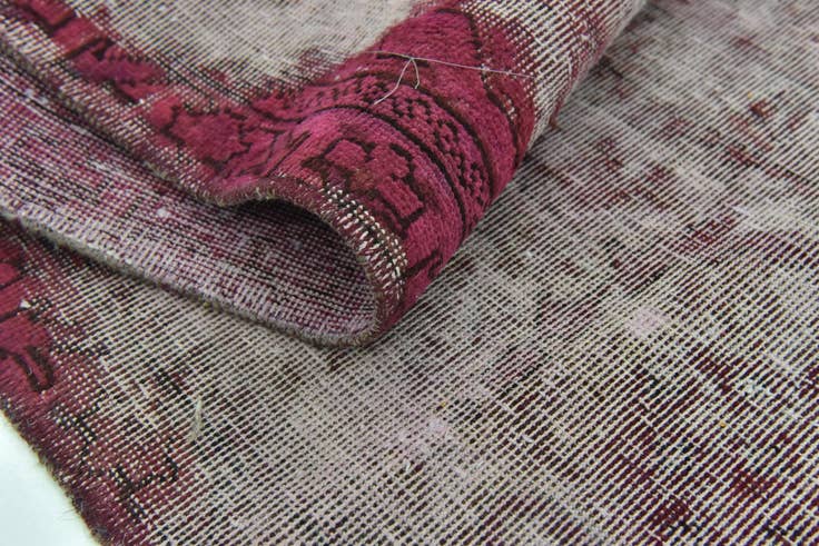 Detail image of 4' 4 x 4' 10 Hand Knotted Ultra Vintage Persian Wool Square Rug