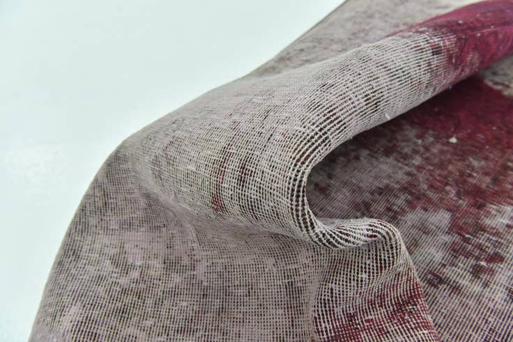 Detail image of 4' 4 x 4' 10 Hand Knotted Ultra Vintage Persian Wool Square Rug